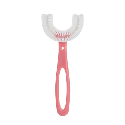 10 PCS U-shaped Children Baby Hand-held Soft Toothbrush Brushing Artifact for 6-12 Years Old, Style: Straight Handle, Straight Handle