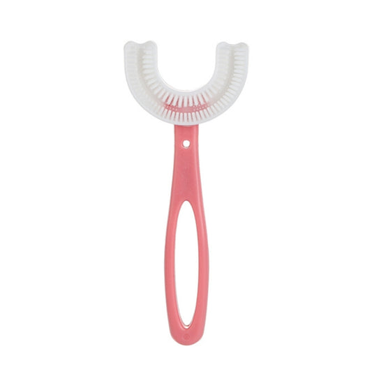 10 PCS U-shaped Children Baby Hand-held Soft Toothbrush Brushing Artifact for 6-12 Years Old, Style: Straight Handle, Straight Handle