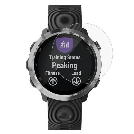 قطعتان من واقي الشاشة الزجاجي المقوى ENKAY Hat-Prince لجهاز Garmin Forerunner 645 بسمك 0.2 مم، صلابة السطح 9H، حافة منحنية 2.15D