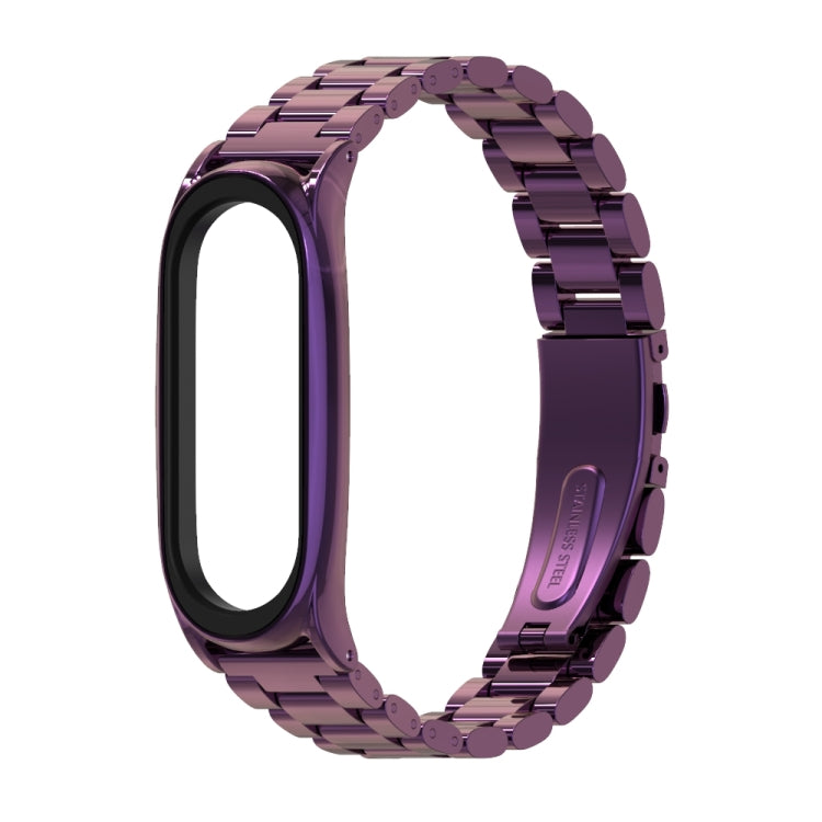 سوار ساعة Mijobs المعدني المصنوع من الفولاذ المقاوم للصدأ لساعة Xiaomi Mi Band 3 و4 و5 و6