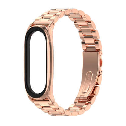 سوار ساعة Mijobs المعدني المصنوع من الفولاذ المقاوم للصدأ لساعة Xiaomi Mi Band 3 و4 و5 و6