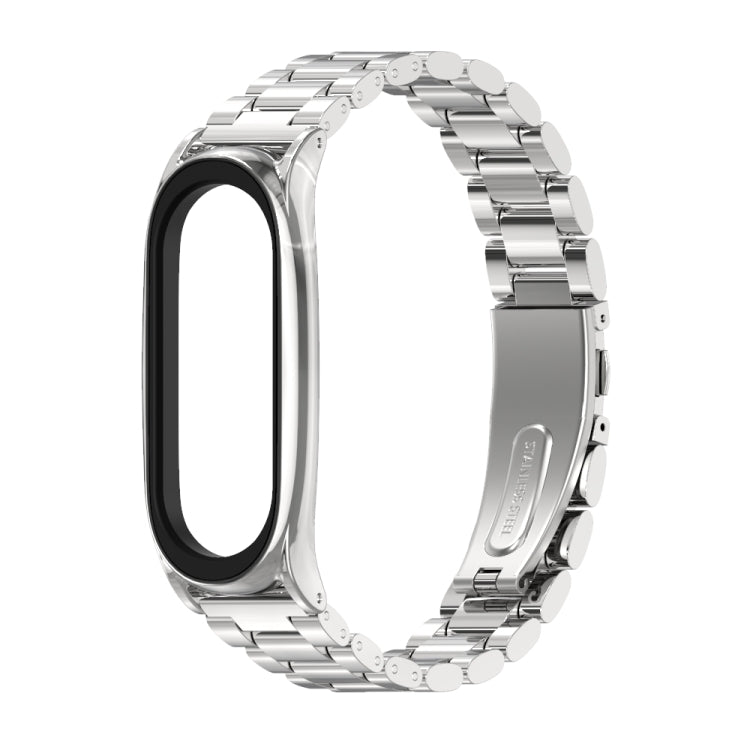 سوار ساعة Mijobs المعدني المصنوع من الفولاذ المقاوم للصدأ لساعة Xiaomi Mi Band 3 و4 و5 و6