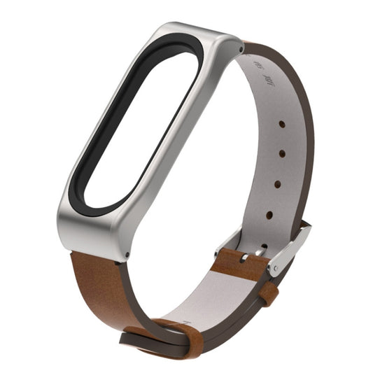 سوار ساعة Mijobs المعدني بدون براغي من جلد البولي يوريثان لساعة Xiaomi Mi Band 3 و4 و5 و6، بدون حامل، CA0140A، CA0140B، CA0140C، CA0140D، CA0140E، CA0140F، CA0140G