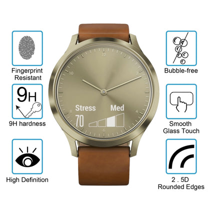 غطاء حماية ENKAY Hat-Prince لساعة Garmin Vivomove HR الذكية بسمك 0.2 مم، صلابة سطح 9H، 2.15D، مقاوم للانفجار، مصنوع من الزجاج المقوى