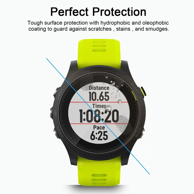 غطاء حماية كامل الشاشة من ENKAY Hat-Prince لساعة Garmin Forerunner 935 الذكية بسمك 0.2 مم، صلابة السطح 9H، 2.15D، مقاوم للانفجار، مصنوع من الزجاج المقوى