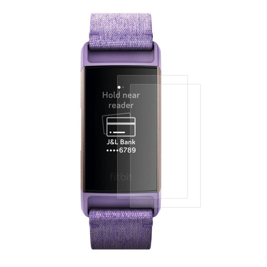 قطعتان من واقي الشاشة المصنوع من مادة TPU من ENKAY Hat-Prince لساعة Fitbit Charge 3