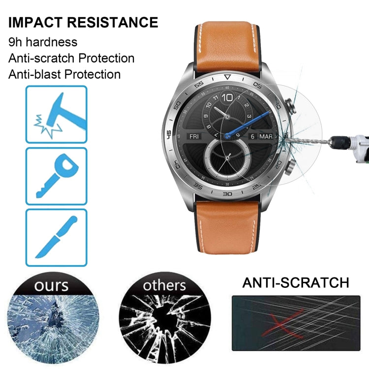 غطاء زجاجي مقوى ENKAY Hat-Prince بسمك 0.2 مم، 9H، 2.15D، بحافة منحنية، مناسب لساعة Huawei Honor Watch Magic، Huawei Honor Watch Magic