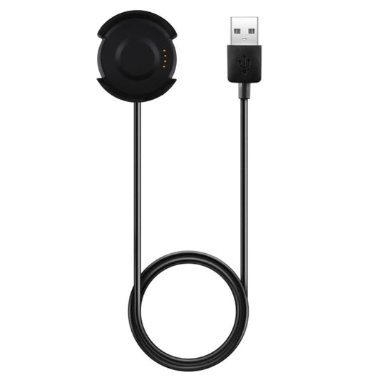 كابل شحن USB محمول بطول 1 متر لساعة Amazfit A1801 الذكية، أسود