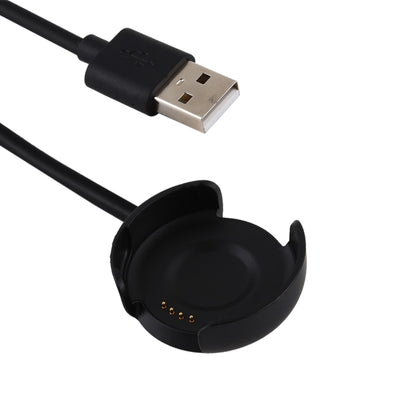 كابل شحن USB محمول بطول 1 متر لساعة Amazfit A1801 الذكية، أسود