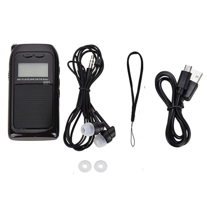 K-605 Portable FM / AM / SW Full Band Stereo Radio, Support TF Card