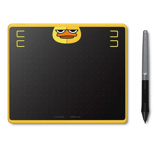 جهاز لوحي للرسم الفني HUION HS64 Chips إصدار خاص 5080 LPI مع قلم بدون بطارية للمتعة، HS64