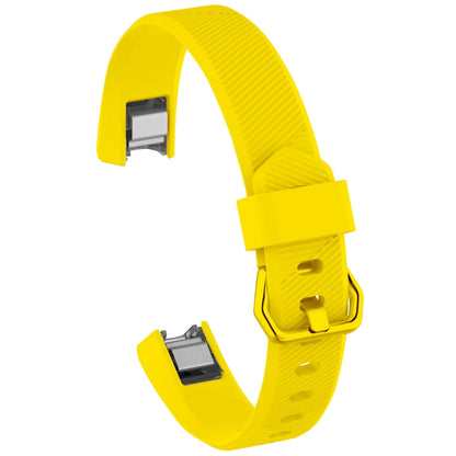 Solid Color Silicone Watch Band for FITBIT Alta / HR, Size: L(Brown), L