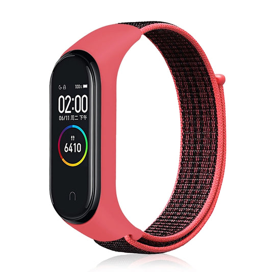 سوار ساعة ذكية من النايلون المنسوج لساعة Xiaomi Mi Band 3 / 4