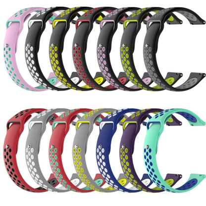 سوار ساعة مزدوج اللون لساعة Galaxy S3 Ticwatch Pro