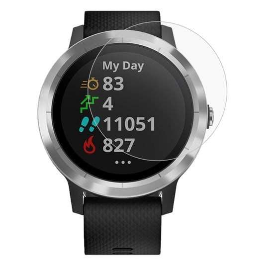 غطاء حماية من الزجاج المقوى ENKAY Hat-Prince بسمك 0.2 مم، 9H، 2.15D، بحافة منحنية، لجهاز Garmin Vivoactive 3 Trainer، قطعة واحدة لجهاز Garmin Vivoactive 3 Trainer