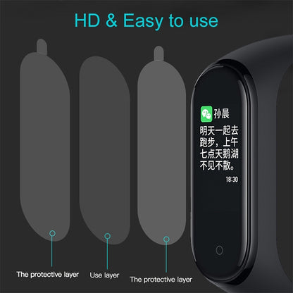 غشاء حماية شاشة ناعم من مادة PET لساعة Xiaomi Mi Band 5/6، قطعة واحدة