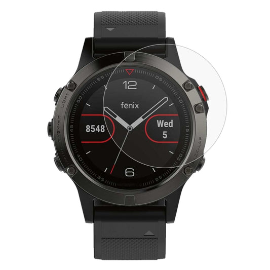 غطاء حماية ENKAY Hat-Prince لساعة Garmin Fenix 5 الذكية بسمك 0.2 مم، صلابة السطح 9H، حافة منحنية 2.15D، غشاء زجاجي مقوى