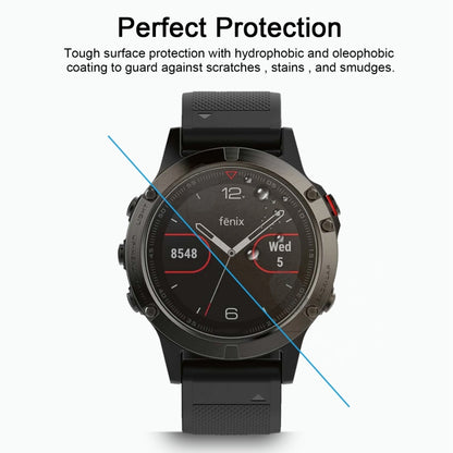 غطاء حماية ENKAY Hat-Prince لساعة Garmin Fenix 5 الذكية بسمك 0.2 مم، صلابة السطح 9H، حافة منحنية 2.15D، غشاء زجاجي مقوى