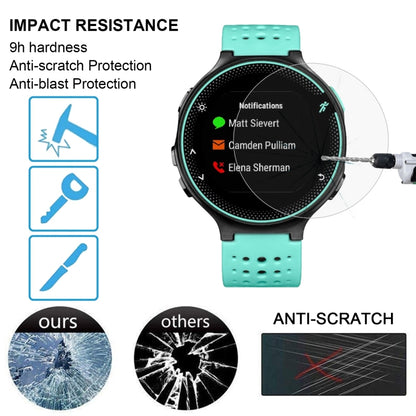 غطاء حماية ENKAY Hat-Prince لساعة Garmin Forerunner 235 الذكية بسمك 0.2 مم، صلابة السطح 9H، حافة منحنية 2.15D، غشاء زجاجي مقوى