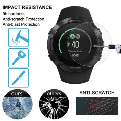 واقي شاشة من الزجاج المقوى 2.5D 9H بسمك 0.26 مم لساعة Suunto 5، لساعة Suunto 5