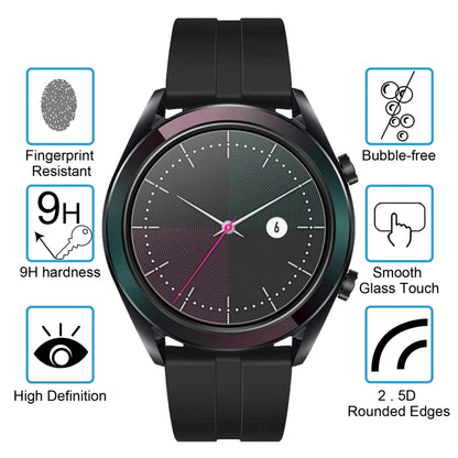 واقي شاشة من الزجاج المقوى 2.5D 9H لهاتف Huawei Watch GT Elegant مقاس 0.26 مم، لهاتف Huawei Watch GT Elegant