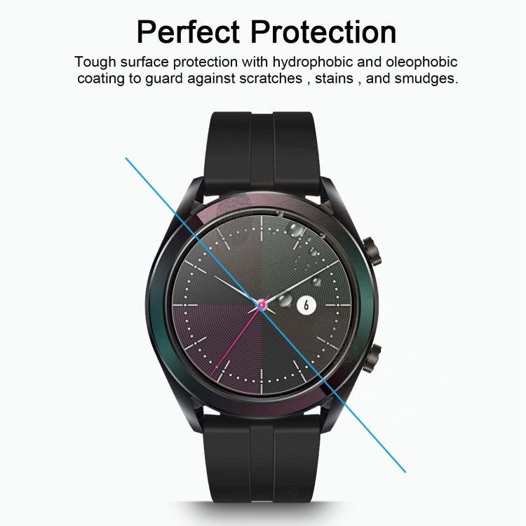 واقي شاشة من الزجاج المقوى 2.5D 9H لهاتف Huawei Watch GT Elegant مقاس 0.26 مم، لهاتف Huawei Watch GT Elegant