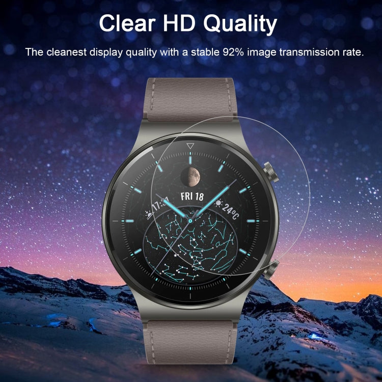 واقي شاشة من الزجاج المقوى 2.5D 9H لهاتف Huawei Watch GT2 Pro بسمك 0.26 مم، لهاتف Huawei Watch GT2 Pro