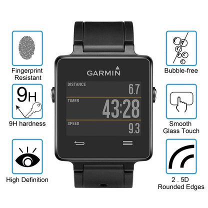 واقي شاشة من الزجاج المقوى 2.5D 9H لهاتف Garmin Vivoactive مقاس 0.26 مم، مناسب لـ Garmin Vivoactive