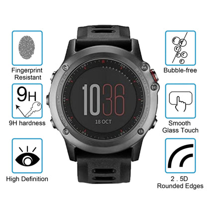 واقي شاشة من الزجاج المقوى 2.5D 9H بسمك 0.26 مم لجهاز Garmin Fenix 3، مناسب لجهاز Garmin Fenix 3