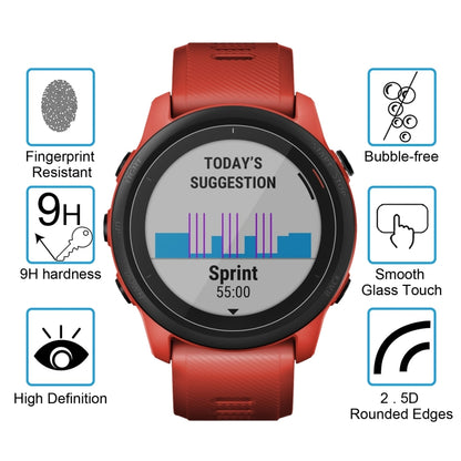 For Garmin Forerunner 745 0.26mm 2.5D 9H Tempered Glass Film Screen Protector, For Garmin Forerunner 745