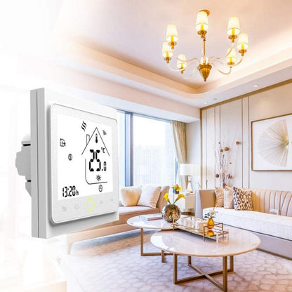 منظم حرارة إلكتروني للغرفة مزود بشاشة LCD رقمية للتدفئة BHT-002GBLW 16A مع مستشعر وشاشة عرض للوقت، وتحكم عبر واي فاي، BHT-002GBLW 16A (أسود) نوع التدفئة الإلكترونية، BHT-002GBLW 16A (أبيض) نوع التدفئة الإلكترونية