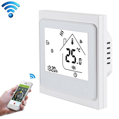 ترموستات غرفة تدفئة رقمية بشاشة LCD من نوع غلاية الماء/الغاز BHT-002GCLW 3A مع شاشة عرض للوقت، وتحكم عبر واي فاي، BHT-002GBLW 3A (أسود) نوع غلاية الغاز، BHT-002GBLW 3A (أبيض) نوع غلاية الغاز