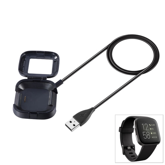 كابل شاحن USB لساعة Fitbit Versa 2 الذكية، الطول: 90 سم
