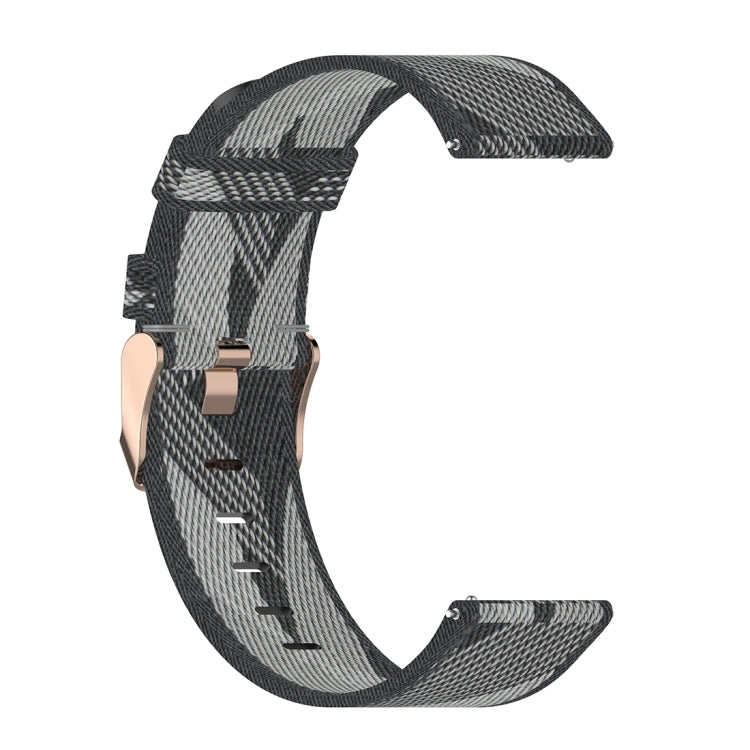 سوار معصم من النايلون المخطط مقاس 22 مم لساعة Fossil Hybrid Smartwatch HR، للرجال من الجيل الرابع Explorist HR وSport