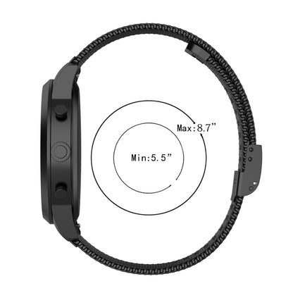 سوار ساعة شبكي معدني مقاس 22 مم لساعة Fossil Hybrid Smartwatch HR، للرجال من الجيل الرابع Explorist HR، للرجال، رياضي