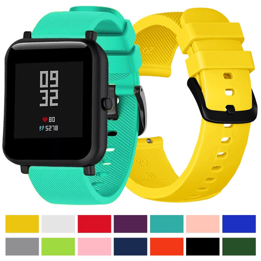 سوار ساعة من السيليكون بنمط Crazy Horse لساعة Huami Amazfit Bip Lite إصدار 20 مم