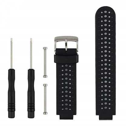 سوار ساعة رياضي من السيليكون ثنائي اللون لساعة Garmin Forerunner 230 / 235 / 620 / 630 / 735XT