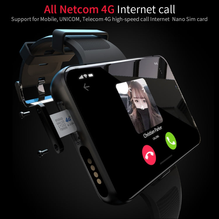 ساعة LOKMAT APPLLP Max 4G Call الذكية، 2.88 بوصة MTK6761 رباعي النواة، 4 جيجابايت + 64 جيجابايت، أندرويد 9.0، نظام تحديد المواقع العالمي (GPS)، معدل ضربات القلب