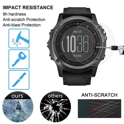 قطعتان من غطاء ENKAY Hat-Prince لساعة Garmin Fenix 3 HR الذكية بسمك 0.2 مم و9H وصلابة سطحية 2.15D وطبقة حماية من الزجاج المقوى المقاوم للانفجار