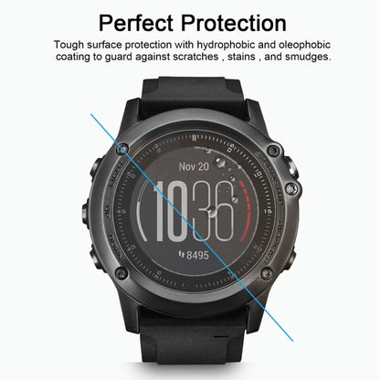 قطعتان من غطاء ENKAY Hat-Prince لساعة Garmin Fenix 3 HR الذكية بسمك 0.2 مم و9H وصلابة سطحية 2.15D وطبقة حماية من الزجاج المقوى المقاوم للانفجار