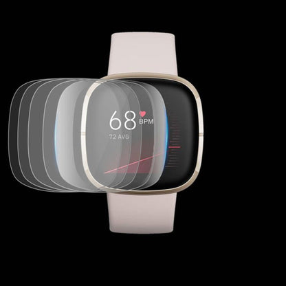 5 قطع من غلاف شاشة ناعم مقاوم للانفجار من مادة TPU لساعة Fitbit Versa 3 / Sense، لساعة Fitbit Versa 3