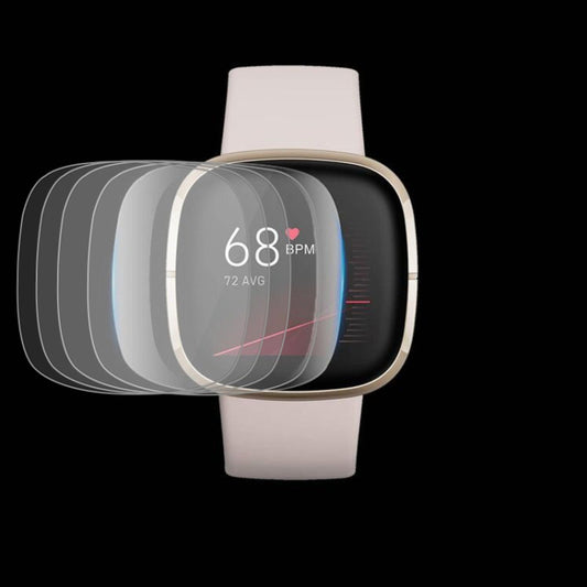 5 قطع من غلاف شاشة ناعم مقاوم للانفجار من مادة TPU لساعة Fitbit Versa 3 / Sense، لساعة Fitbit Versa 3