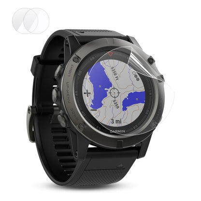 قطعتان من واقي الشاشة عالي الدقة من ENKAY Hat-Prince لساعة Garmin Fenix 5X الذكية