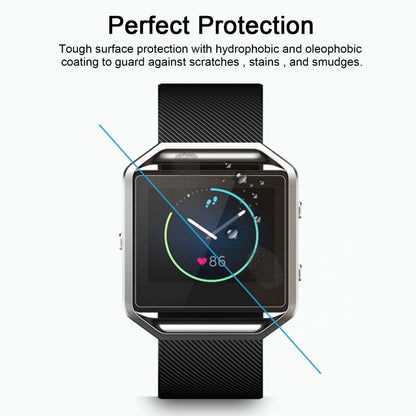 قطعتان من غطاء ENKAY Hat-Prince لساعة Fitbit Blaze الذكية بسمك 0.2 مم، صلابة السطح 9H، 2.15D، طبقة شاشة زجاجية مقسّاة مقاومة للانفجار