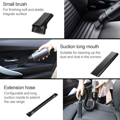 Car / Household Wireless Portable 90W Handheld Powerful Vacuum Cleaner, Navy Blue