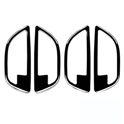 For BMW 5 Series F10 2011-2017 4pcs Car Door Handle Frame Decorative Sticker,Left and Right Drive Universal, Door Handle Frame
