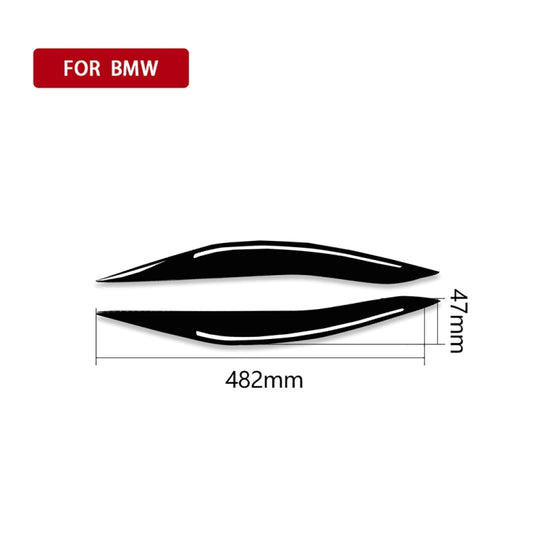 ملصق زخرفي لمصباح حاجب السيارة لسيارة BMW الفئة الخامسة F10 2014-2016، محرك يسار ويمين عالمي، لمصباح حاجب السيارة لسيارة BMW الفئة الخامسة F10 2014-2016