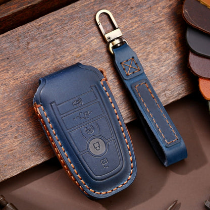 For Ford F-150 5-button C073 Car Key Leather Protective Case, C073