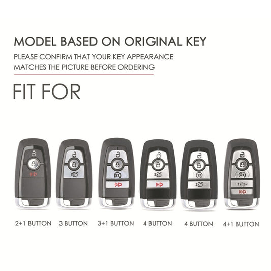 For Ford F-150 5-button C073 Car Key Leather Protective Case, C073