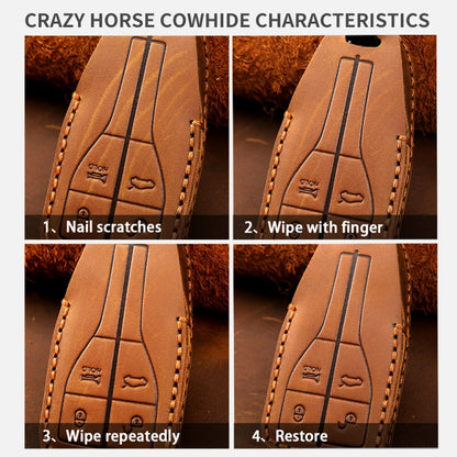 For Ford F-150 5-button C073 Car Key Leather Protective Case, C073